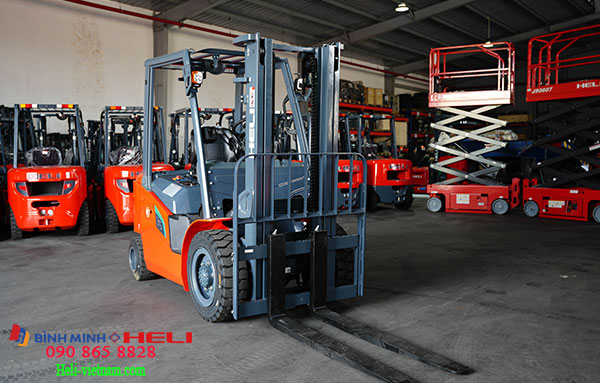 Xe Nâng điện 3.5 Tấn Khung 2 Tầng 2 Xilanh