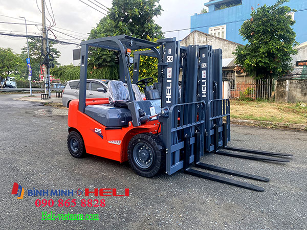 Xe Nâng Khung Cơ Bản 2 Tầng Nâng 3 Xilanh