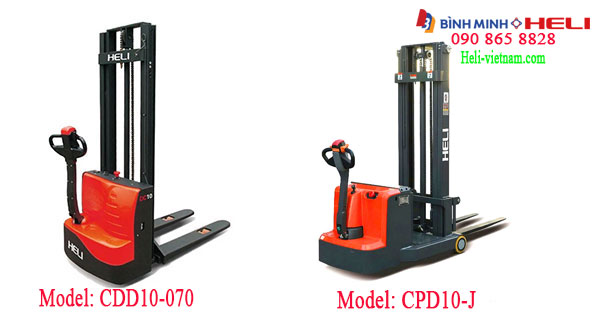 Xe Nâng điện Dắt Lái 1 Tấn Heli