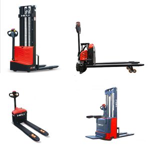 Xe Nâng Tay điện Heli Dắt Lái