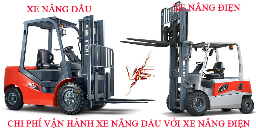 Chi Phí Vận Hành Xe Nâng Dầu Và điện