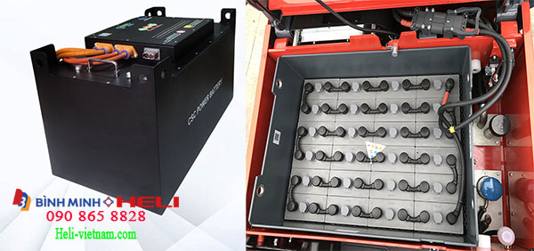 Pin Lithium Với Bình Axit Chì