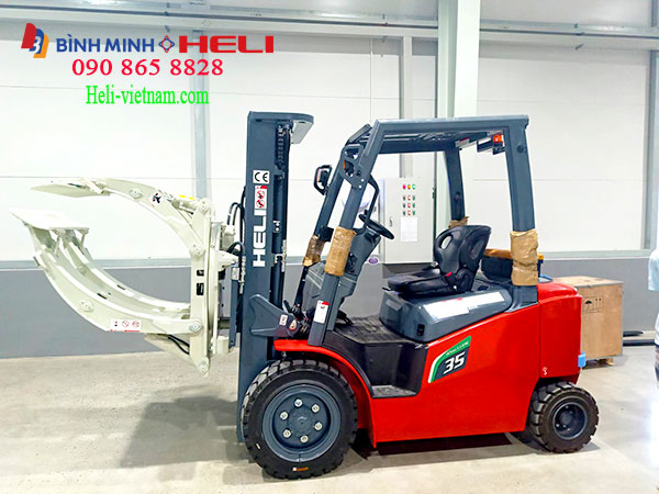 Xe Nâng điện Heli Gắn Bộ Công Tác